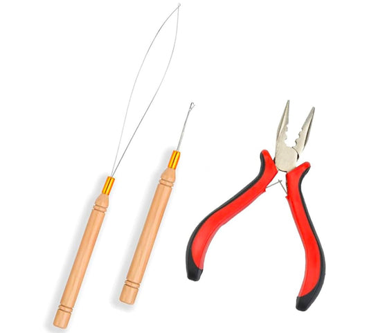 Pliers and needle set