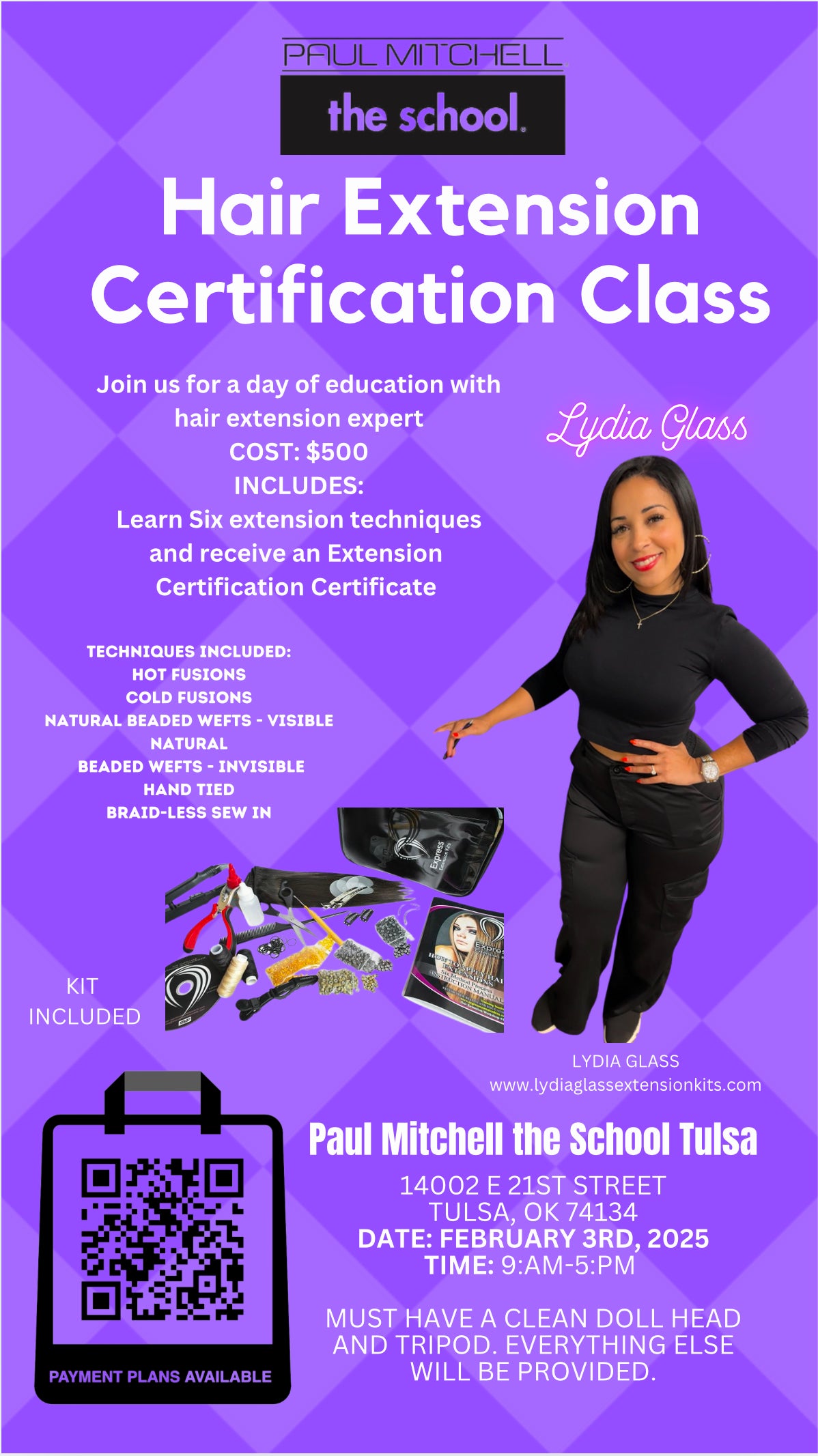 Paul Mitchell Tulsa Hair Extension class